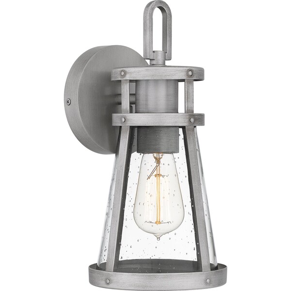 Quoizel Barber Outdoor Wall 1 Light Antique Brushed Alu BAB8406ABA - main